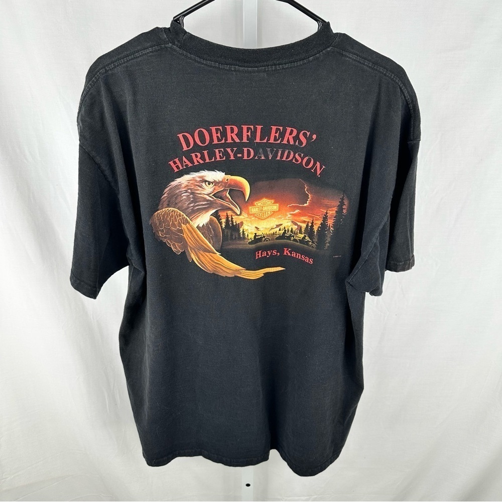 Harley Davidson Men’s Hays Kansas Black T Shirt Size XL - Picture 2 of 7